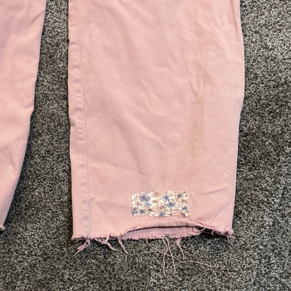 POL Pink Patchwork Flare Jeans - Picture 6 of 7